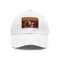 Melodic cotton baseball hat in white with light brown patch.