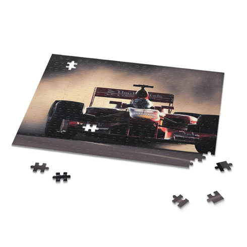 F1 Racing Jigsaw Puzzle with Fast Cars and Intense Competition Action