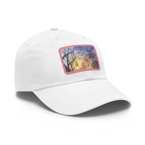 Eiffel Tower watercolor baseball cap for a touch of Parisian charm.