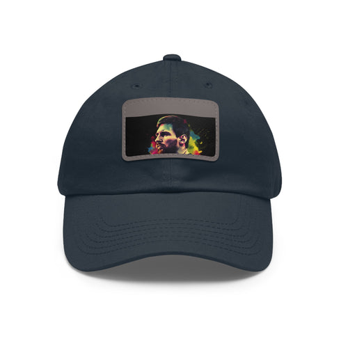 Messi Neon Splash Cap in White with Light Brown Patch