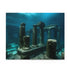 Underwater lost city puzzle with marine life and coral reefs, 10".