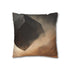 Tesseract Floating in Desert Storm Double-Sided Square Cushion Cover