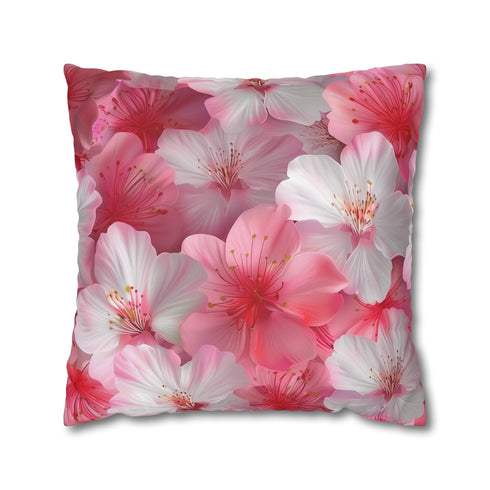 Cherry Blossom Dream Pillowcase - Pink and white seamless pattern for elegant bedroom decor
