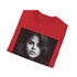 Selena Gomez tee with watercolor artwork in charcoal color, size S.