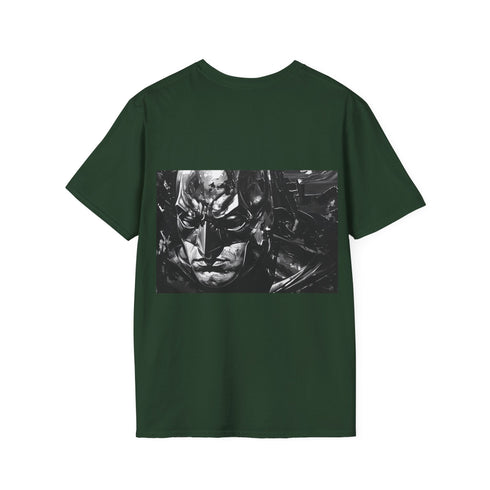 Charcoal cotton t-shirt with Batman design crew neck regular fit