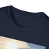 Charcoal cotton crew neck T-shirt with icy Antarctic expedition graphic
