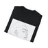 Minimalist charcoal face art t-shirt, cotton, regular fit, perfect for summer.