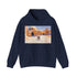 Tatooine Star Wars Hoodie: Navy cotton hooded sweatshirt with galactic design.