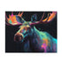 Stunning Majestic Moose Jigsaw Puzzle - Vibrant watercolor painting of a moose in nature