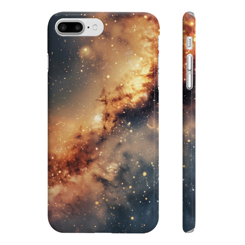 Glossy cosmic art phone case for iPhone 7/8 Plus.