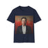 Charcoal cotton tee with Elon Musk graphic perfect for tech enthusiasts