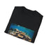 Symphony of Colors Beneath the Waves Charcoal T-Shirt for Men.