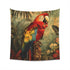 Vibrant Tropical Parrot Tapestry for Home Decor - High-Quality Material, Stylish and Comfortable - Perfect Gift Option - Available in Various Sizes
