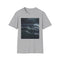 Dark ocean storm graphic T-shirt, cotton crew neck, regular fit.
