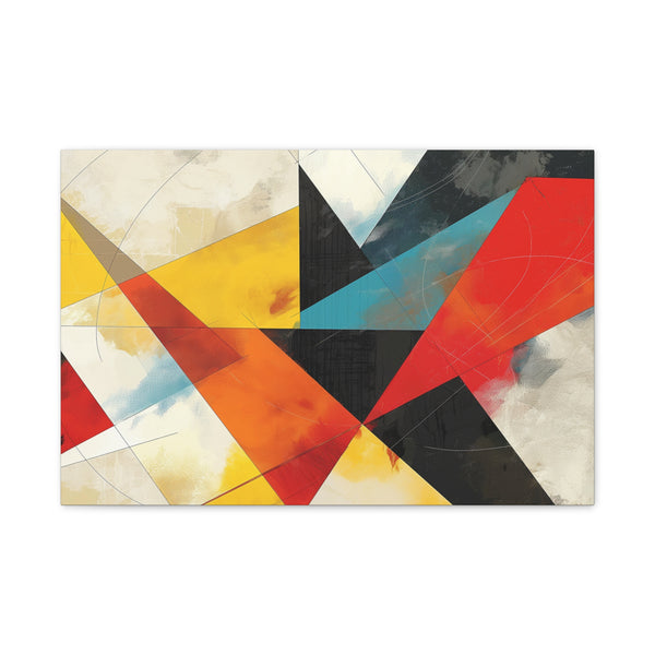 Abstract Geometric Shapes — Canvas Wall Art — Front Gallery-Wrapped Canvas View