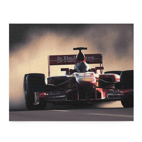 F1 Racing Jigsaw Puzzle with Formula 1 cars and high-speed action