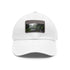 Maui Island Paradise baseball cap; white/light brown rectangle hat.