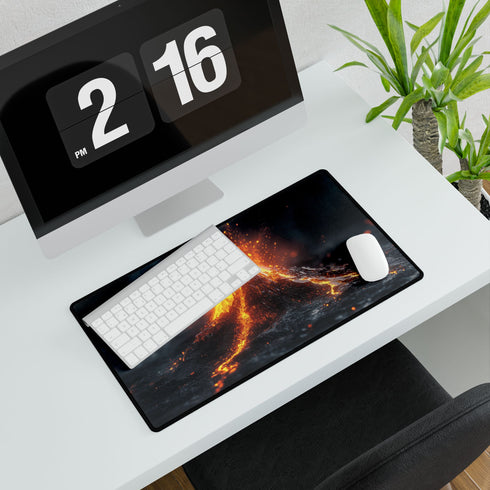 Molten Crystal Volcano Eruption Gaming XXL Extended Desk Mat - View 7 | Prints With Passion