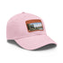 Kiwi Lake Adventure Baseball Cap in White with Light Brown Patch