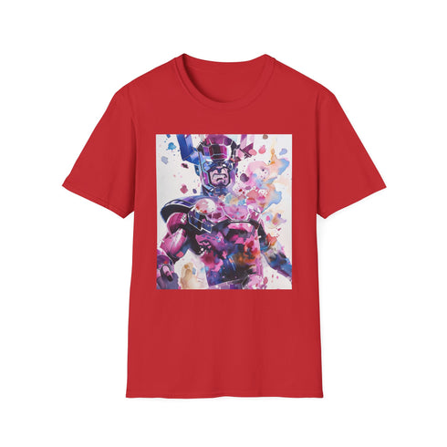 Charcoal cotton Galactus T-shirt with crew neck and regular fit design