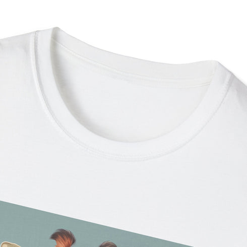 Charcoal Spectacle Savvy Hipster Giraffe T-Shirt - Unisex Regular Fit.