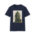 Charcoal cotton T-shirt with Doctor Doom graphic in green and silver armor