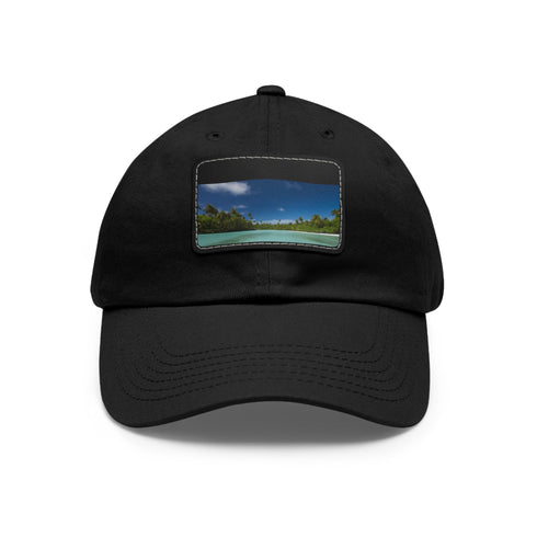 Aitutaki Paradise Cap in White with Light Brown Patch