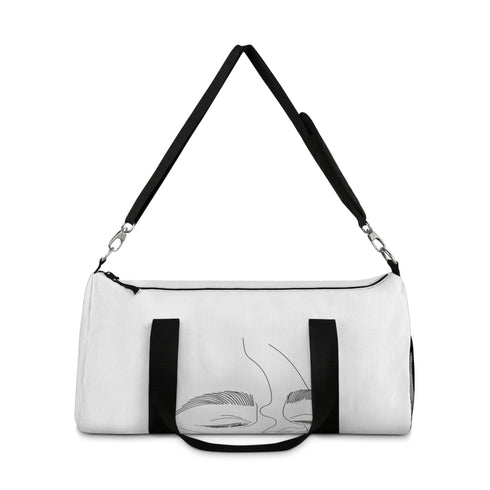 Embrace Duffel Bag with Minimalist Line Art Face design