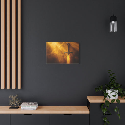 A Sword Forged from Sunlight Stretched Canvas Wall Art