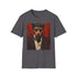 Charcoal Scarred Legacy Scarface portrait t-shirt, regular fit, crew neck.
