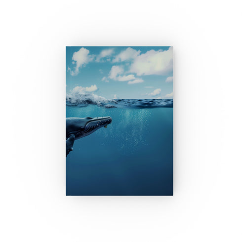 Ocean Depths: A Whale Journal - Serene design for reflection and exploration, high-quality and stylish, perfect gift
