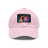 Neon watercolor baseball cap inspired by Tom Holland in white.