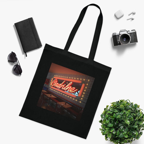 Retro Diner Days Tote Bag featuring vintage sign design.