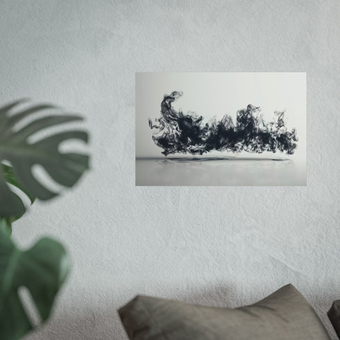 3D Smoke Typography Design Art