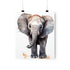 Elephant canvas poster, inspiring animal artwork for home decor.