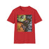 Enchanting Baby Turtles Swimming Charcoal T-Shirt, Regular Fit, Cotton Crewneck