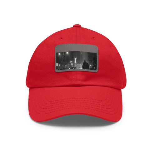 Dark Knight Gotham City Cap in White with Light Brown patch.