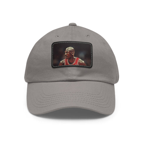 Chicago Bulls Legacy Cap in White with Light Brown Patch.