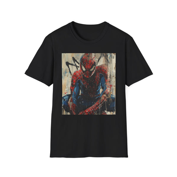 Web-Sling Warrior: The Unstoppable Spirit of Spider-Man | T-Shirt | Art, Comics, Graphic design, Illustration, Marvel, Painting, Spiderman, Superhero | Prints with Passion
