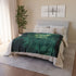 Hologram of the Past Glitching in Forest — Plush Fleece Throw Blanket — Product Detail View 9