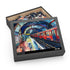 London Underground watercolor puzzle featuring iconic transportation system.