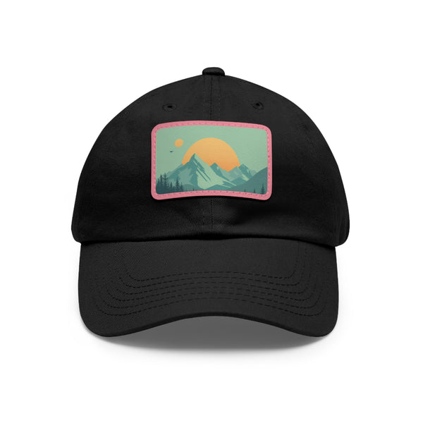 Minimalist Alpine Horizon Cap with serene mountain landscape design.