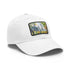 Central Park watercolor baseball cap with iconic landmarks design.
