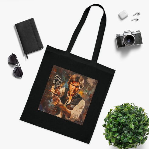 Never Tell Me The Odds Black Cotton Tote Bag Accessories.