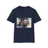 Charcoal cotton T-shirt featuring watercolor Batman graphic in a regular fit