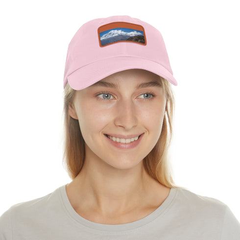 White cotton Unisex Annapurna Adventure Trek baseball cap.