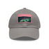 Northern Lights Glow Baseball Cap in White with Light Brown Patch