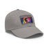 Neon watercolor cap inspired by Tom Holland, white/light brown patch.