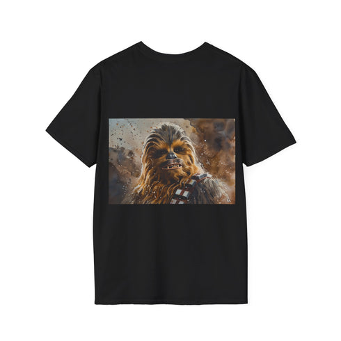 Chewbacca Watercolor Tee: Fierce & Fun T-Shirt in Charcoal, Size S