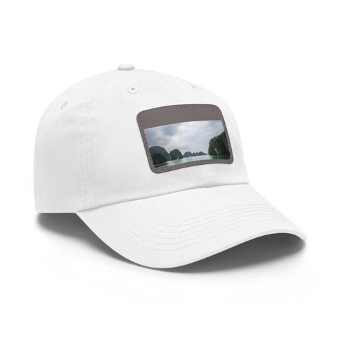 Emerald waters limestone baseball cap, white/light brown rectangle shape.